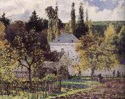 Camille Pissarro Loose multi tile this Ahe rice Tash s villa oil painting reproduction